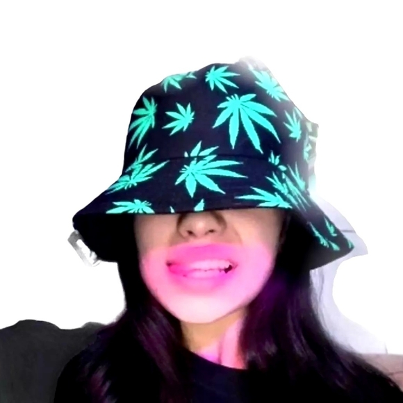 Cannabis Print Bucket Hats. Womens. Sz 56-… - Picture 2 of 2